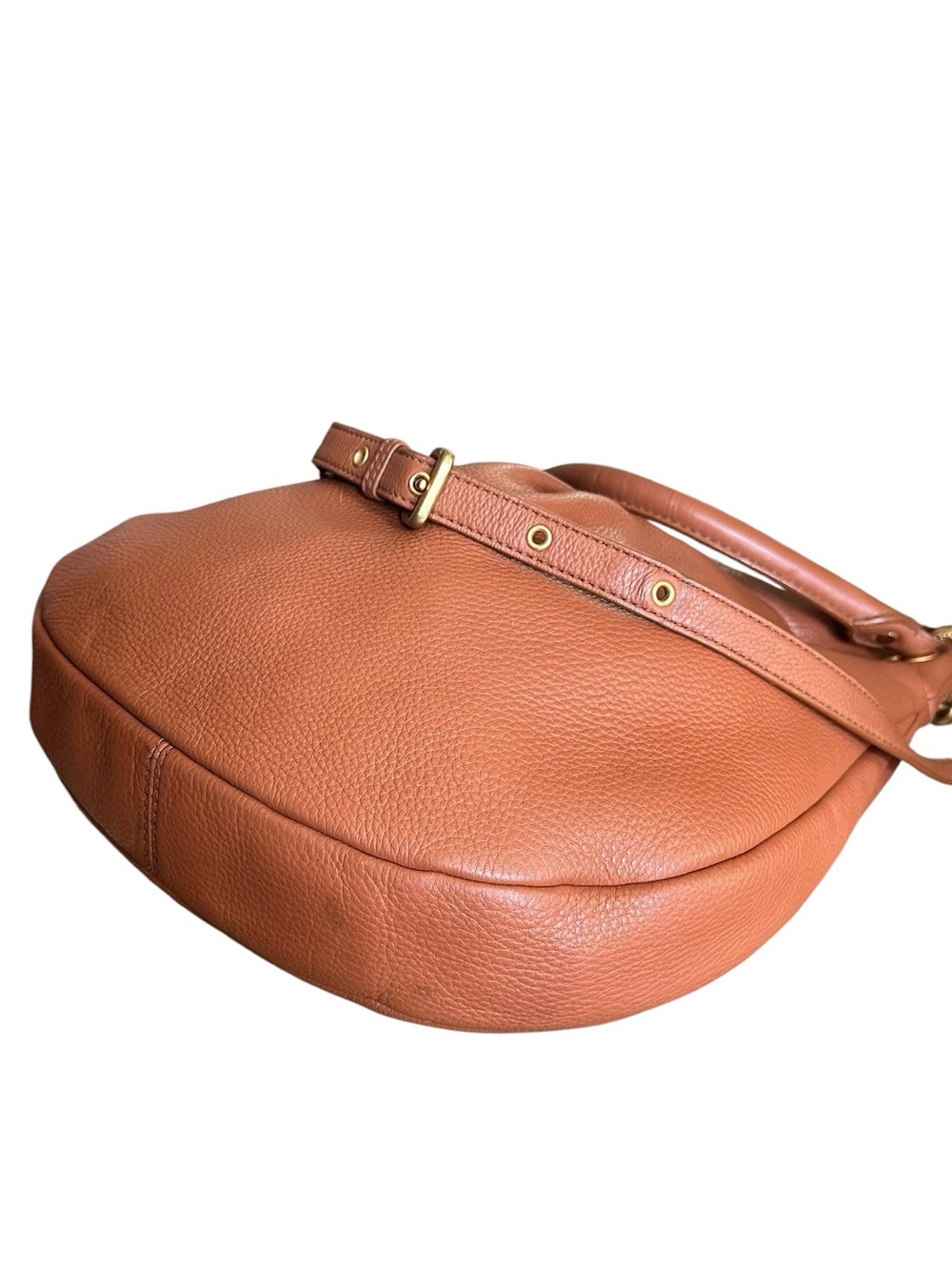 Marc by Marc Jacobs Classic Q Workwear Hobo Cognac Leather Crossbody - Picture 15 of 16